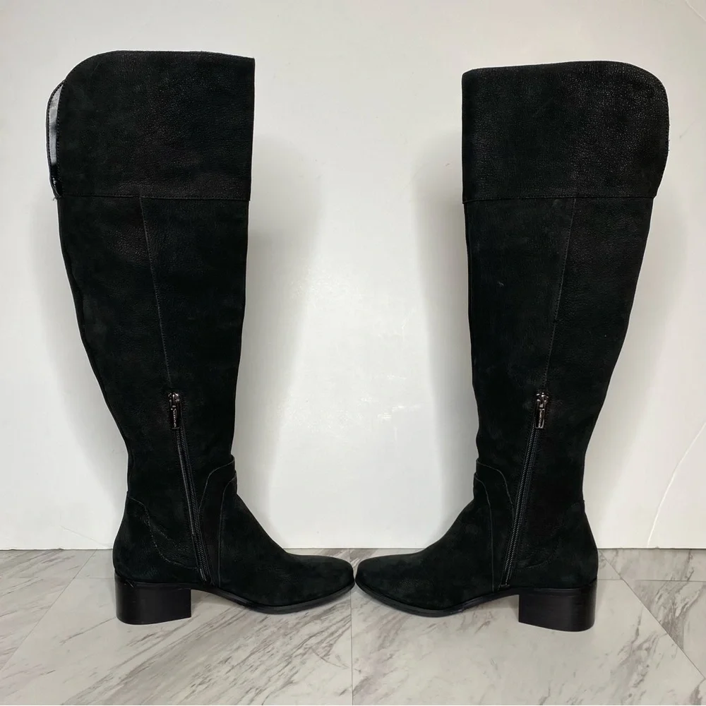 Vince Camuto Black Kreston Over The Knee Boot 6 1/2 M